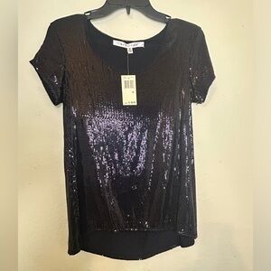 Black sequins women’s blouse